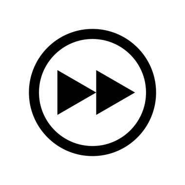 Düz bir stil simgesinde geri sarma