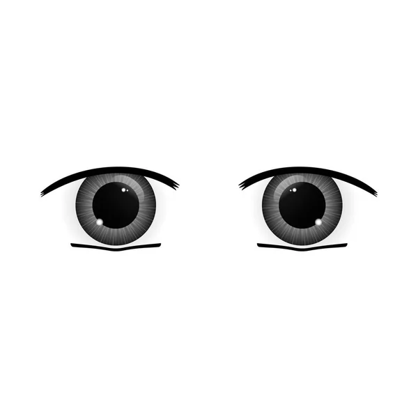 Big anime eyes — Stock Vector