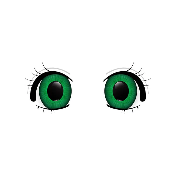 Grandes ojos de anime — Vector de stock