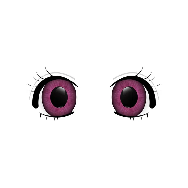 Big anime eyes — Stock Vector