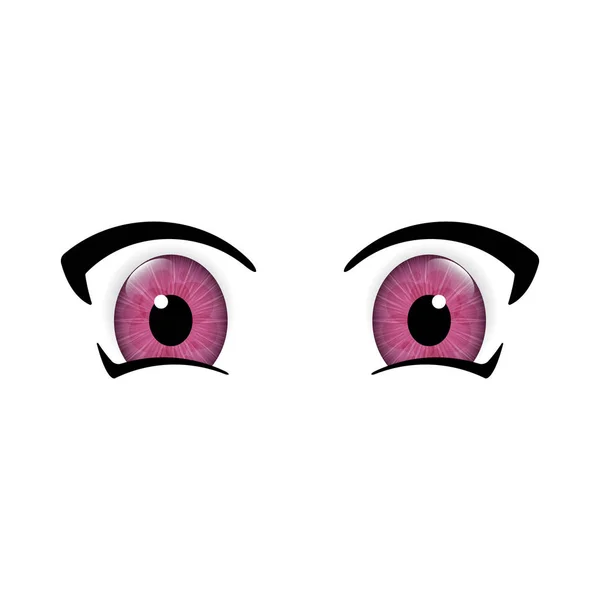 Big anime eyes — Stock Vector