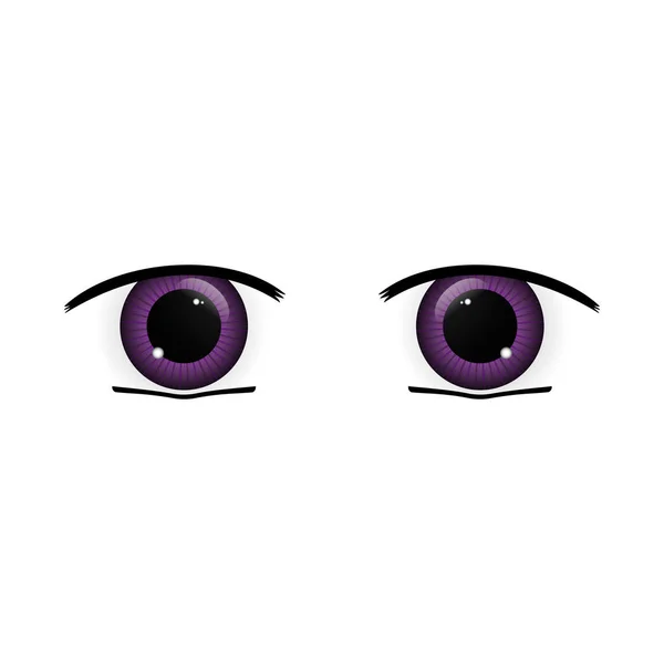 Grandes olhos de anime —  Vetores de Stock