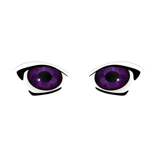 Большие глаза аниме — стоковый вектор