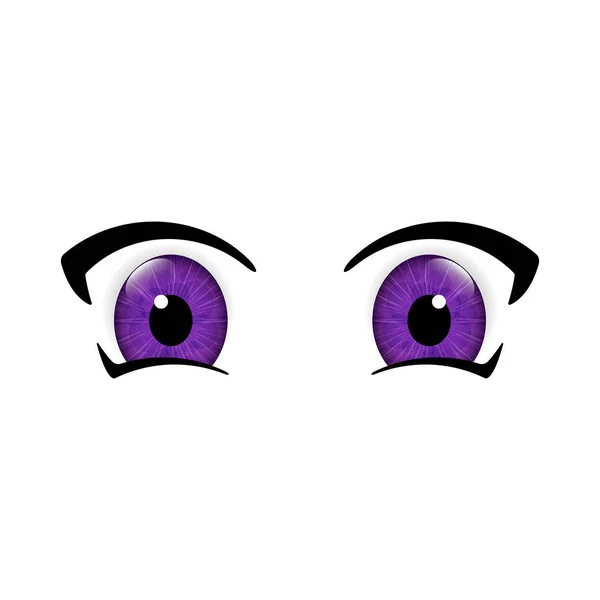 Nagy anime szemek — Stock Vector