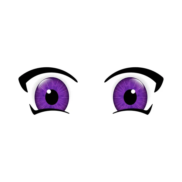 Big anime eyes — Stock Vector