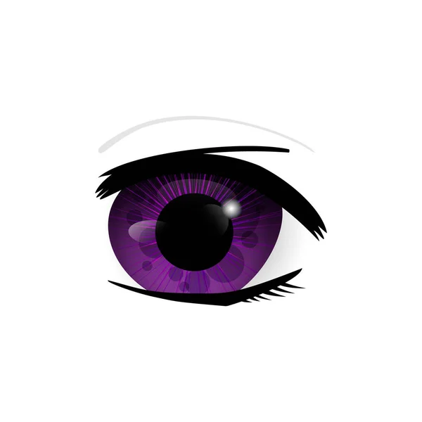 Olhos humanos close-up — Vetor de Stock