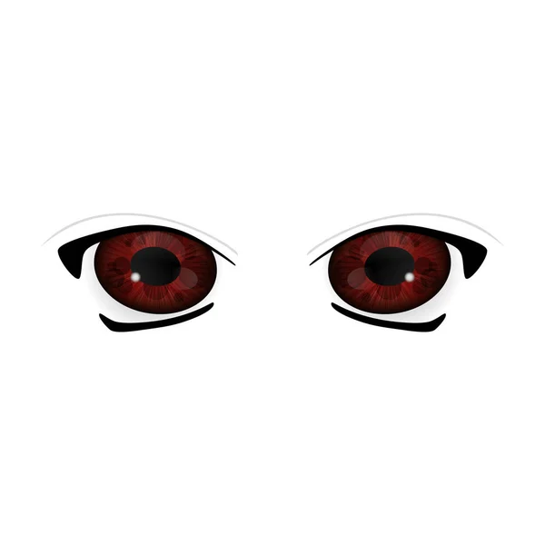 Большие глаза аниме — стоковый вектор