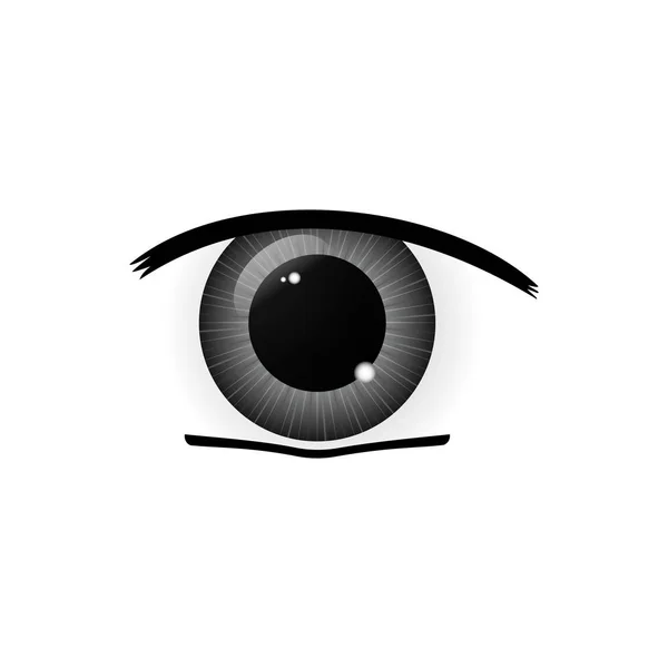Olhos humanos close-up —  Vetores de Stock