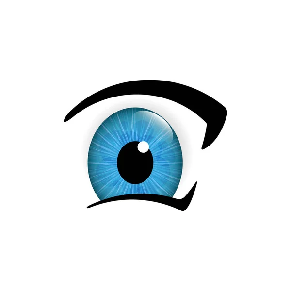 Yeux humains gros plan — Image vectorielle