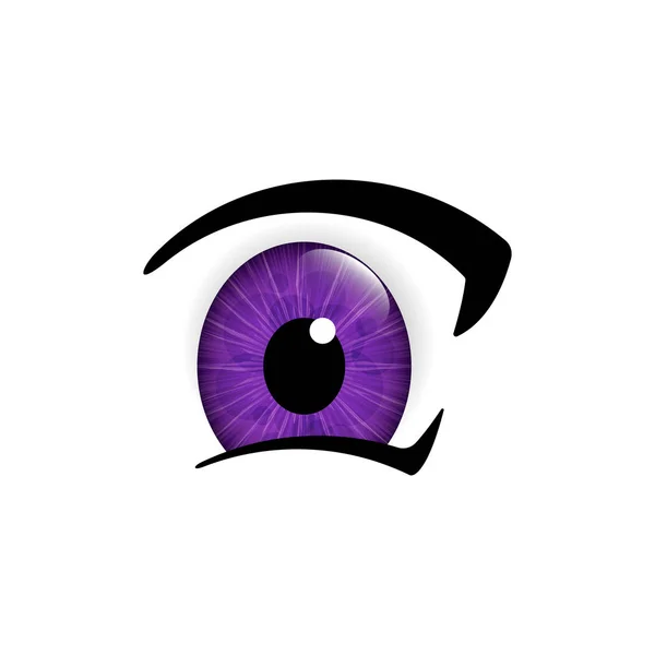 Mänskliga ögon närbild — Stock vektor