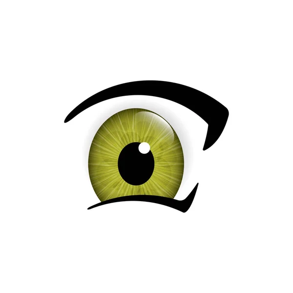 Ojos humanos de cerca — Vector de stock