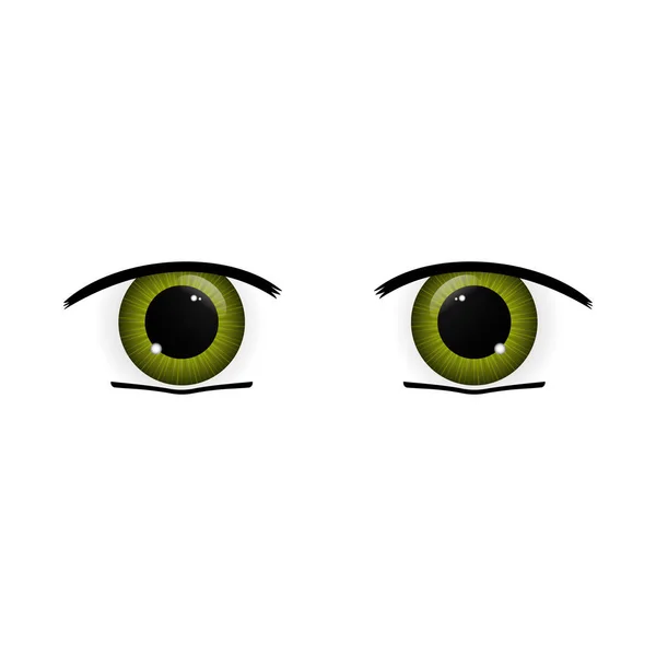Büyük anime gözleri — Stok Vektör