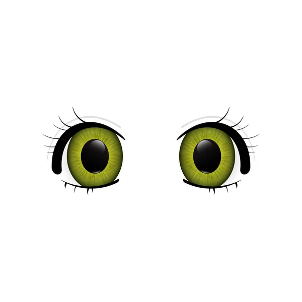 Stora anime ögon — Stock vektor
