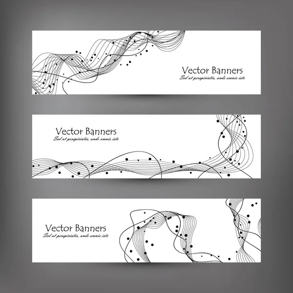 Набір абстрактних сучасних банерів — стоковий вектор