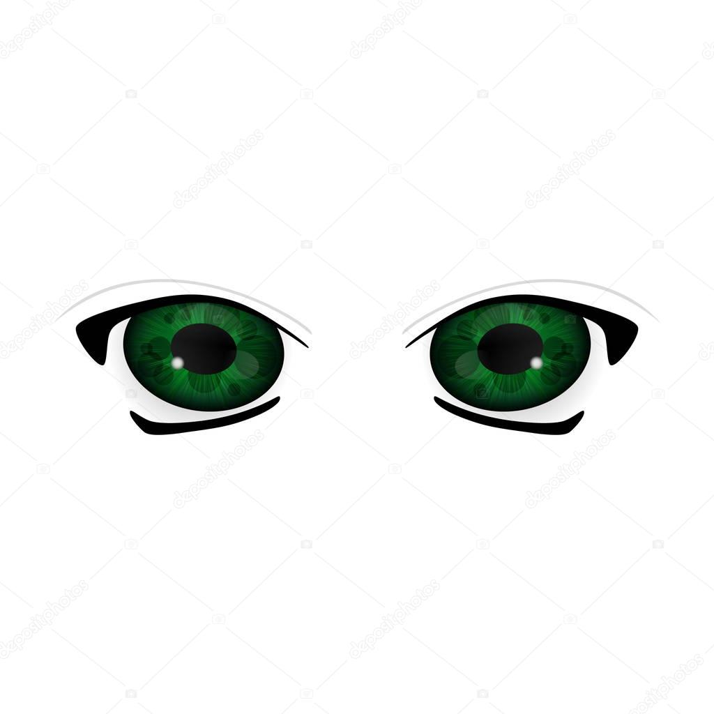 Big anime eyes