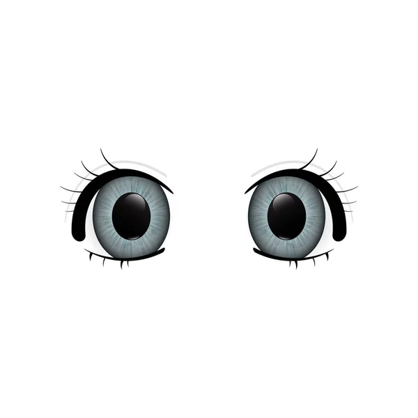 Big anime eyes — Stock Vector