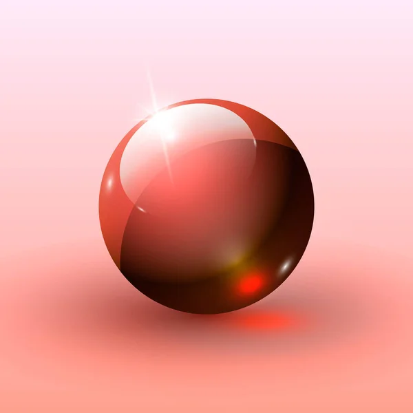 Belle balle brillante — Image vectorielle