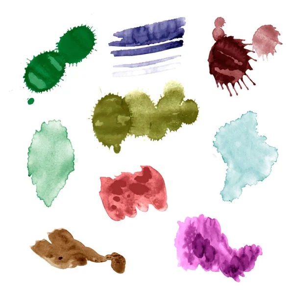 Éclaboussures d'aquarelle — Image vectorielle