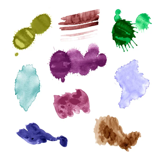 Éclaboussures d'aquarelle — Image vectorielle