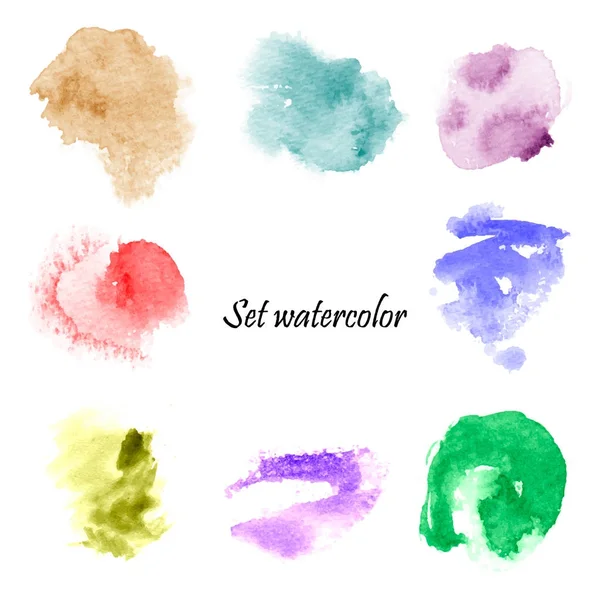 Aquarell spritzt — Stockvektor