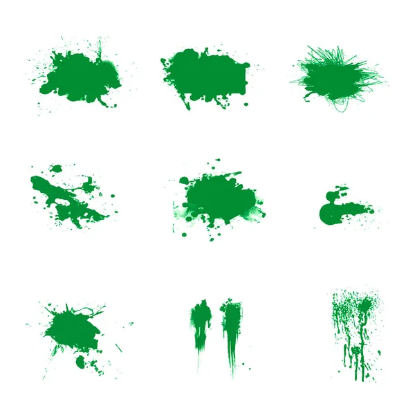 Set of ink spots — Stock Vector