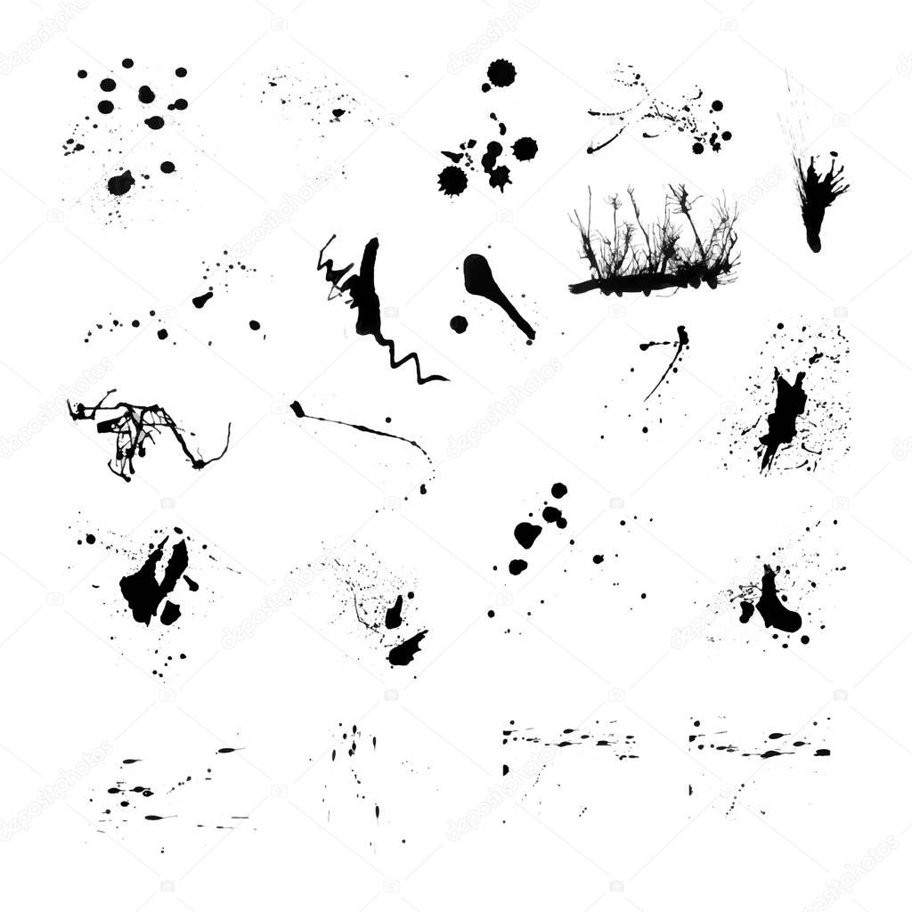 Set of ink spots