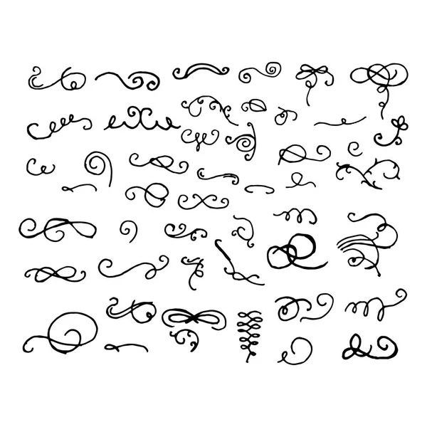 Disegni di pagine disegnate a mano Doodle — Foto Stock