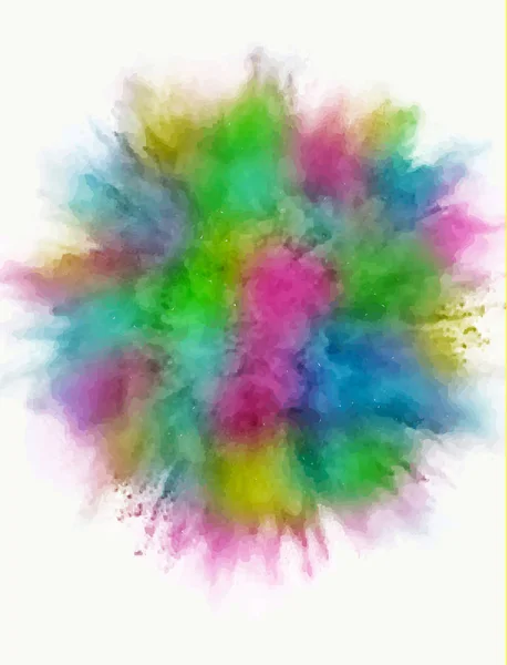 A colored explosion of powder — Stock Photo, Image