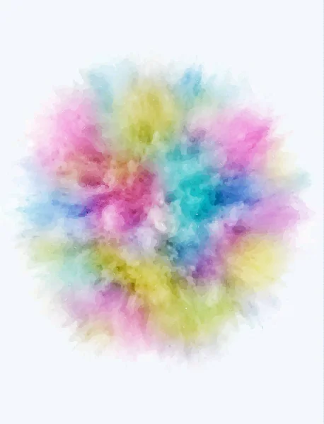 A colored explosion of powder — Stock Photo, Image