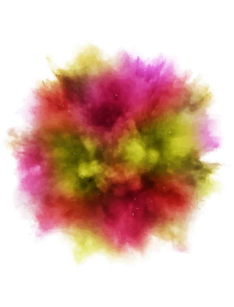 A colored explosion of powder — Stock Photo, Image