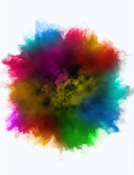 A colored explosion of powder — Stock Photo, Image