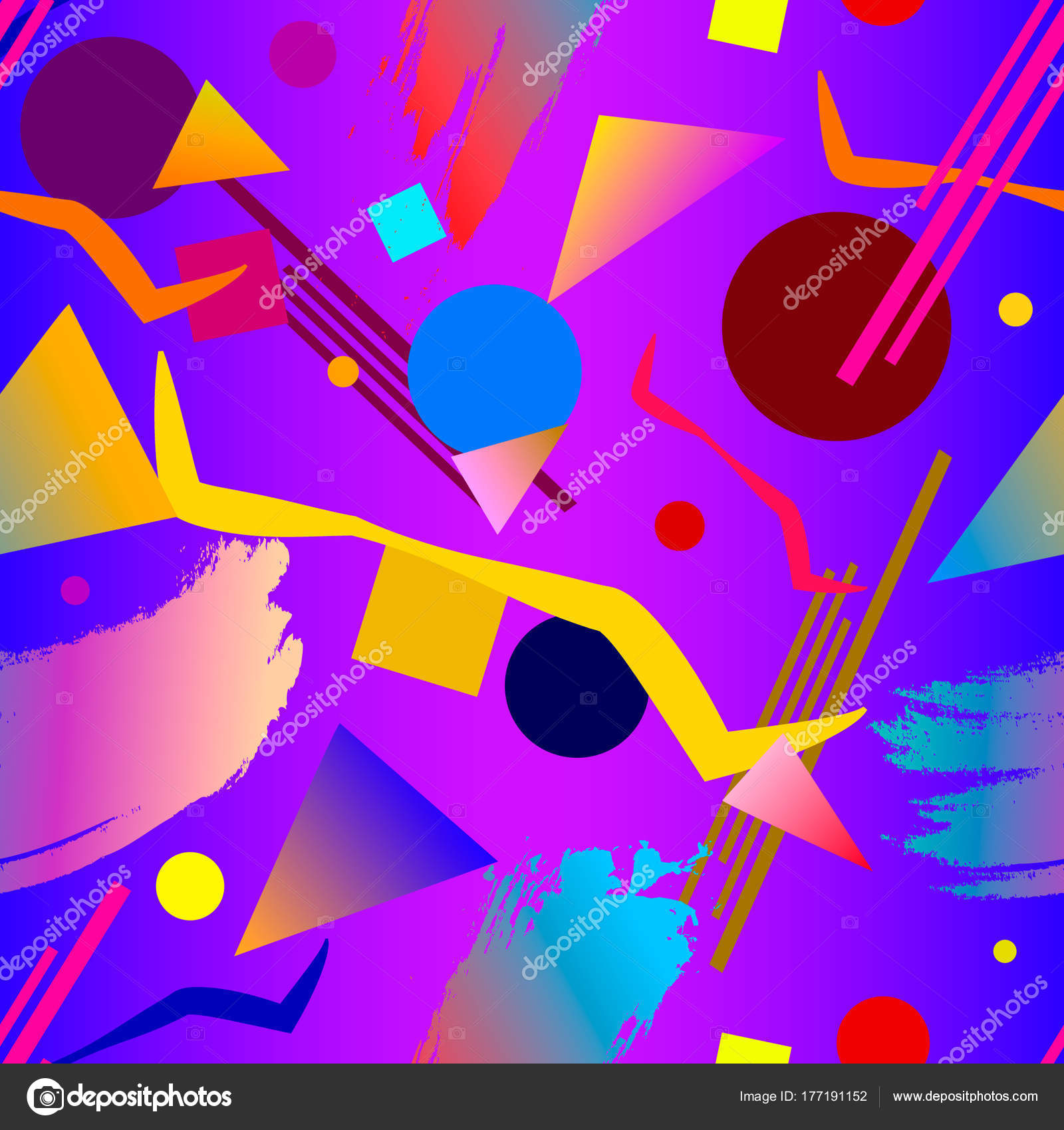 Retro vintage seamless pattern background Stock Illustration by