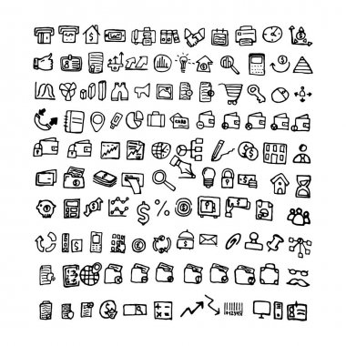 karalama iş simgeleri