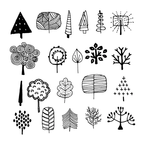 Pohon Doodle — Stok Foto