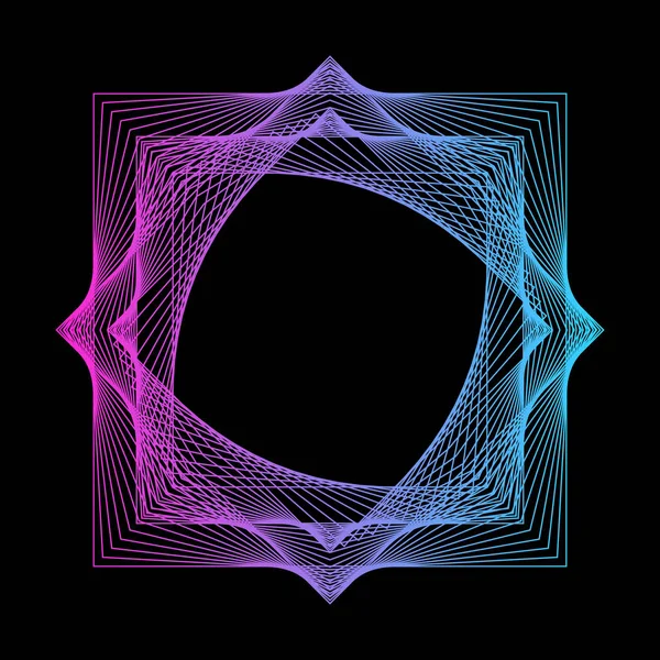 Abstracte vormen van lijnen — Stockvector