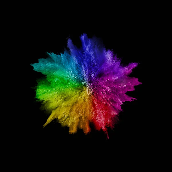 A colored explosion of powder Stock Vector