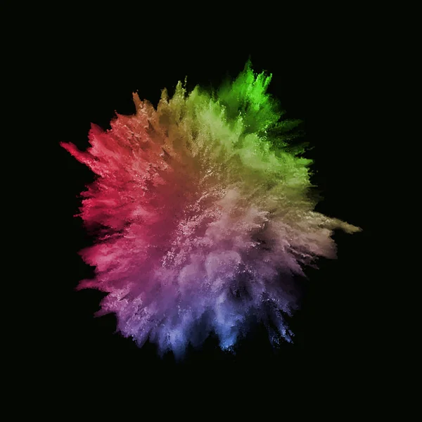 A colored explosion of powder Stock Illustration