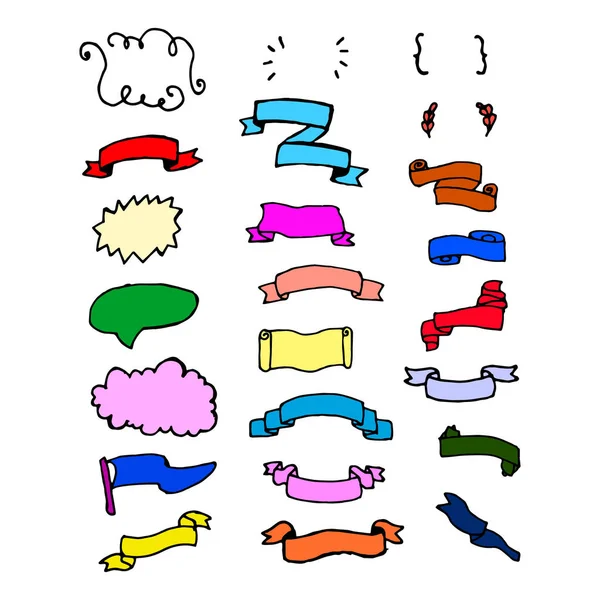 Doodle çizilmiş sayfa tasarımları