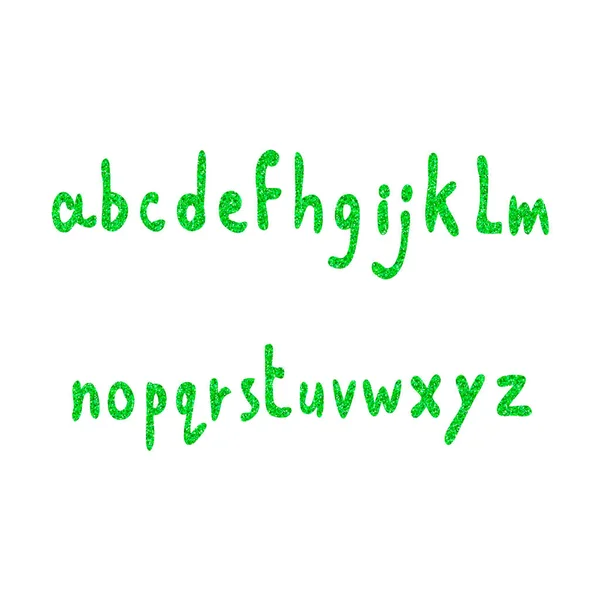 Χειρόγραφη γραμματοσειρά από γκλίτερ — Διανυσματικό Αρχείο
