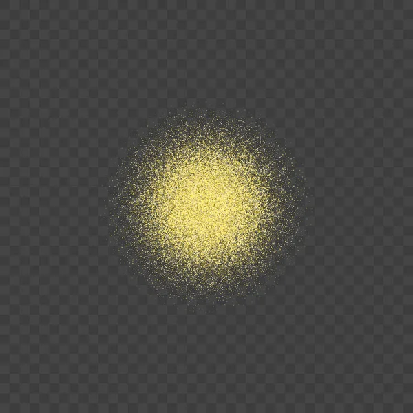Briller d'or sur un fond transparent — Image vectorielle