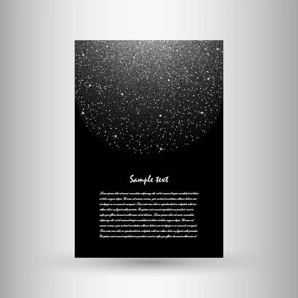 Brochures van zilver glitter — Stockvector