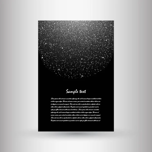 Brochures de paillettes argentées — Image vectorielle