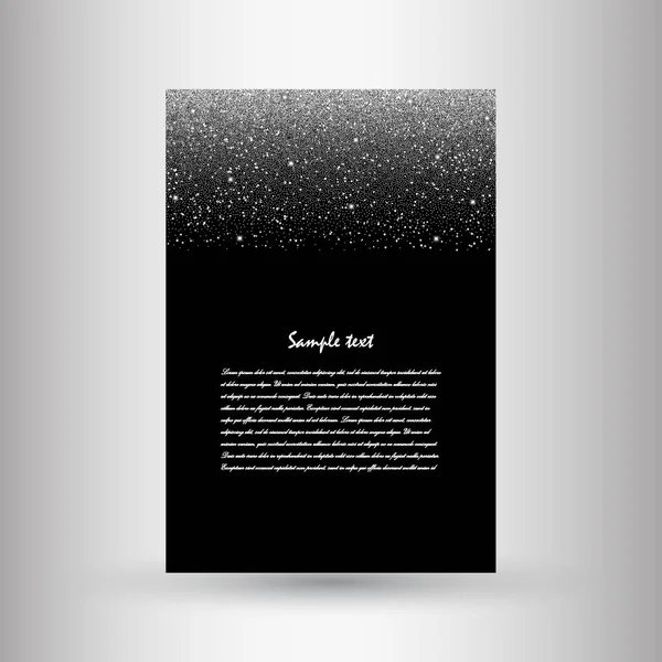 Brochures van zilver glitter — Stockvector