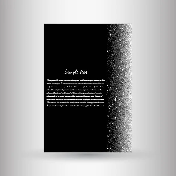 Brochures van zilver glitter — Stockvector