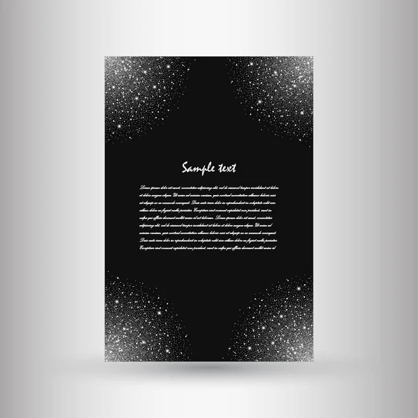 Brochures of silver glitter Royalty Free Stock Illustrations