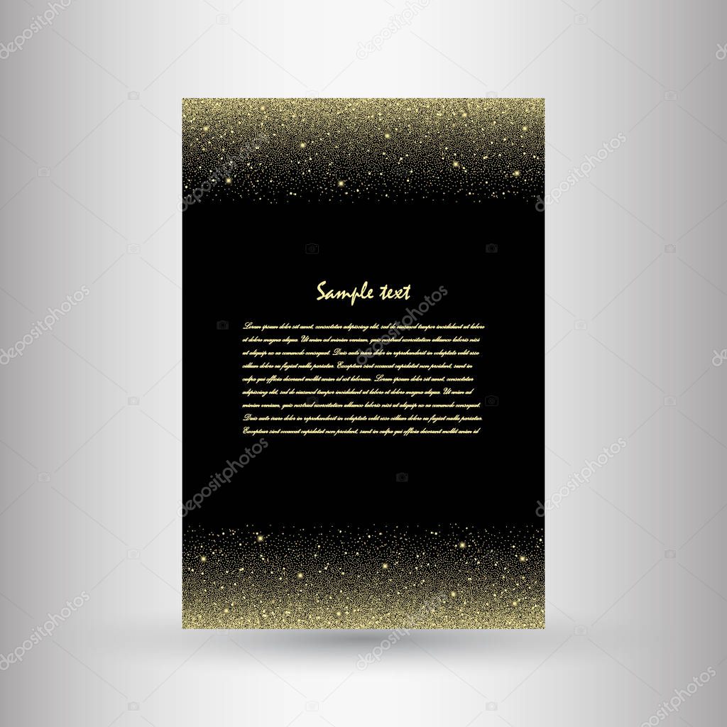 Brochures of silver glitter