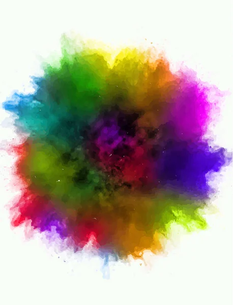 A colored explosion of powder — Stock Vector