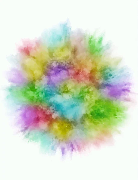 A colored explosion of powder — Stock Vector