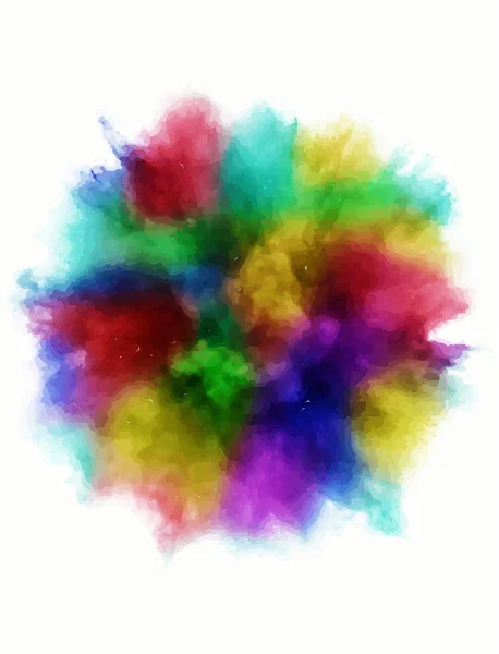 Una explosión coloreada de polvo — Archivo Imágenes Vectoriales