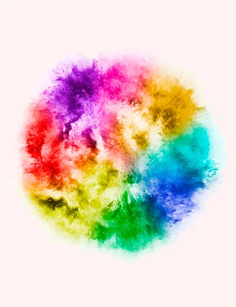 A colored explosion of powder — Stock Vector